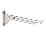 Extensible bracket for glass shelves