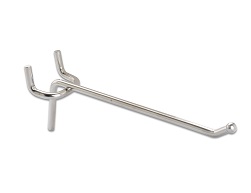 Hook with upset tip for display units